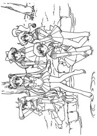Fisă de colorat cu Sailor moon de colorat p40