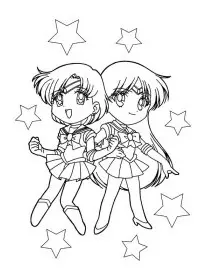 Fisă de colorat cu Sailor moon de colorat p42