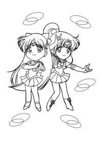Fisă de colorat cu Sailor moon de colorat p43