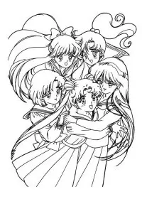 Fisă de colorat cu Sailor moon de colorat p47