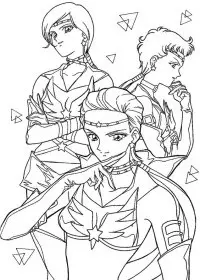 Fisă de colorat cu Sailor moon de colorat p50