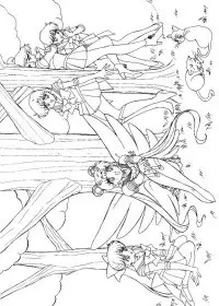 Fisă de colorat cu Sailor moon de colorat p52