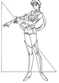 Fisă de colorat cu Sailor moon de colorat p54