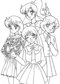 Fisă de colorat cu Sailor moon de colorat p55