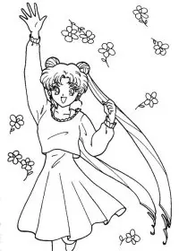 Fisă de colorat cu Sailor moon de colorat p57