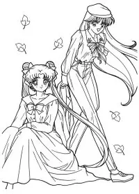 Fisă de colorat cu Sailor moon de colorat p64