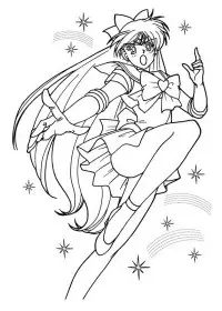 Fisă de colorat cu Sailor moon de colorat p66