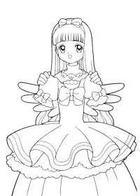 Fisă de colorat cu Sakura de colorat p07