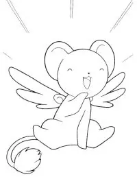 Fisă de colorat cu Sakura de colorat p14