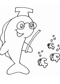 Fisă de colorat cu Scoala de colorat p05