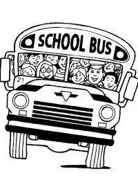 Fisă de colorat cu Scoala de colorat p21