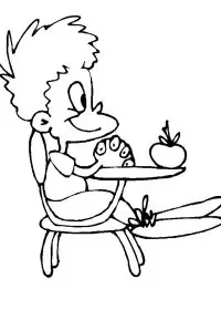 Fisă de colorat cu Scoala de colorat p25