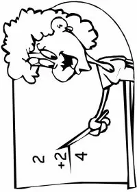 Fisă de colorat cu Scoala de colorat p26