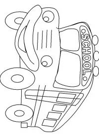 Fisă de colorat cu Scoala de colorat p31