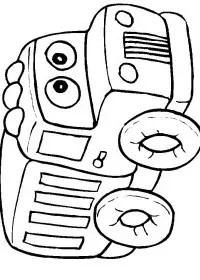 Fisă de colorat cu Scoala de colorat p35