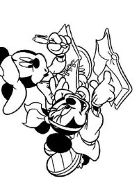 Fisă de colorat cu Scoala de colorat p47