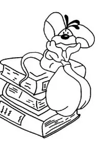 Fisă de colorat cu Scoala de colorat p51