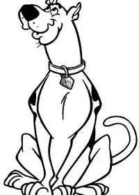 Scooby Doo de colorat