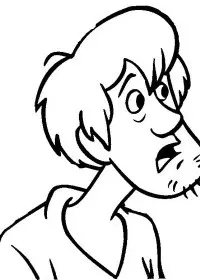 Fisă de colorat cu Scooby doo de colorat p06