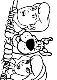 Fisă de colorat cu Scooby doo de colorat p15