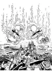 Fisă de colorat cu Scrooge mcduck de colorat p08