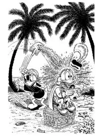 Fisă de colorat cu Scrooge mcduck de colorat p09