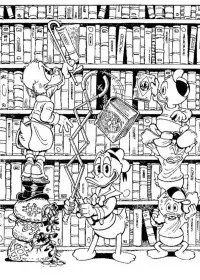 Fisă de colorat cu Scrooge mcduck de colorat p10