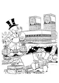 Fisă de colorat cu Scrooge mcduck de colorat p14