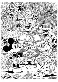 Fisă de colorat cu Scrooge mcduck de colorat p15