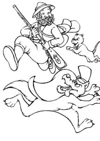 Fisă de colorat cu Scufita rosie de colorat p07