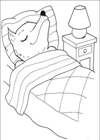 Fisă de colorat cu Scufita rosie de colorat p12