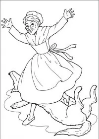 Fisă de colorat cu Scufita rosie de colorat p15