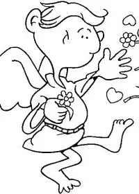 Fisă de colorat cu Sfantul valentin de colorat p16