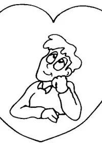 Fisă de colorat cu Sfantul valentin de colorat p17