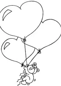 Fisă de colorat cu Sfantul valentin de colorat p20