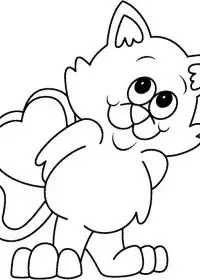 Fisă de colorat cu Sfantul valentin de colorat p28