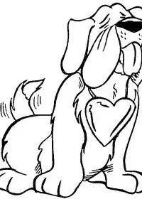 Fisă de colorat cu Sfantul valentin de colorat p30