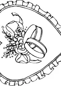 Fisă de colorat cu Sfantul valentin de colorat p35