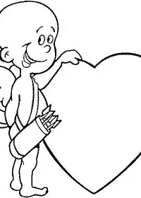 Fisă de colorat cu Sfantul valentin de colorat p55