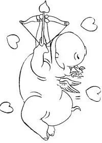 Fisă de colorat cu Sfantul valentin de colorat p59