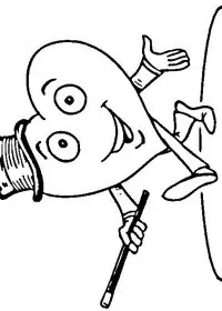 Fisă de colorat cu Sfantul valentin de colorat p61