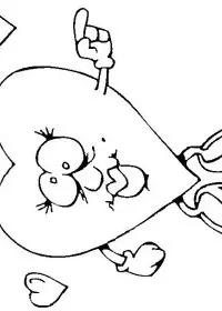 Fisă de colorat cu Sfantul valentin de colorat p63