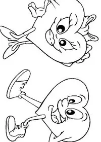 Fisă de colorat cu Sfantul valentin de colorat p70