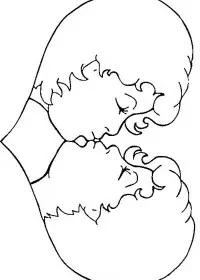 Fisă de colorat cu Sfantul valentin de colorat p73