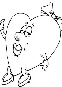 Fisă de colorat cu Sfantul valentin de colorat p77