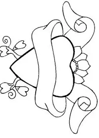 Fisă de colorat cu Sfantul valentin de colorat p79