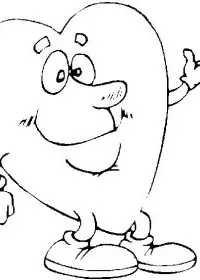 Fisă de colorat cu Sfantul valentin de colorat p80