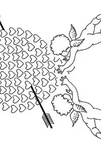 Fisă de colorat cu Sfantul valentin de colorat p86