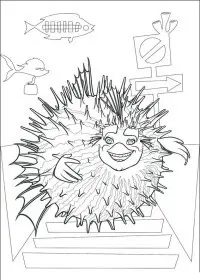 Fisă de colorat cu Shark tale de colorat p05