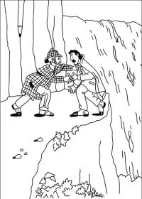 Fisă de colorat cu Sherlock holmes de colorat p10